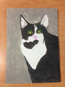 Painting-Pet-Portraits_Base Coat-Cat_Kitty-Jo-Sonja-Paint-Art