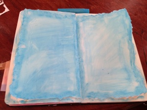 Art-Journal-Layout-2-Faber-Castell-Gelatos-Blue