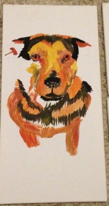 Painting-Pet-Portraits_Base Coat_Dog_Toby