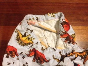 Kwik-Sew-Pattern-3793-Male-Pajama-Pants-DIY-Dinosaur-Fabric-Elastic-Waistband